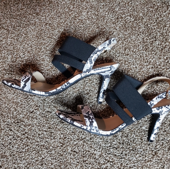 Snake Print Heels - Picture 2 of 9